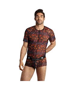 Anais Men - Camiseta Chill M, Tule Preto com Estampa Colorida.