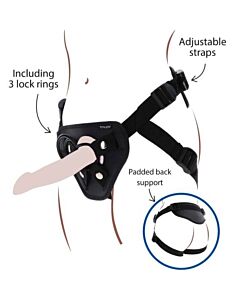 Get Real - Arnês Deluxe Strap-On Preto