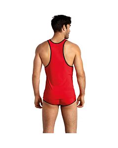 Anais Men Soul Top L - Camiseta de Microfibra Vermelha e Macia