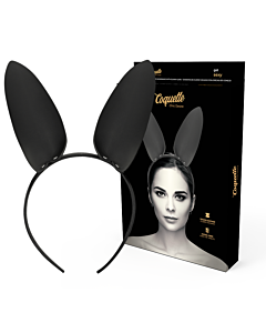 Tiara com orelhas de coelho da Coquette Chic Desire - Couro vegano