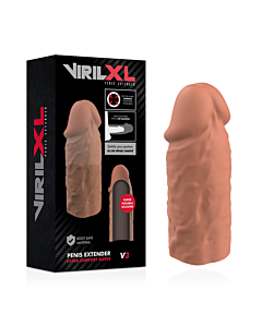 VirilXL - Extensão de Pênis em Silicone Líquido V3 Marrom