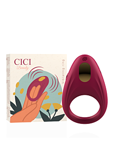 Cici Beauty - Anel vibratório de silicone premium
