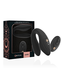 Ritual Kama Controlo Remoto para Casais - Silicone Hipoalergênico, Recarregável, À Prova d'Água - 10 Programas de Vibração