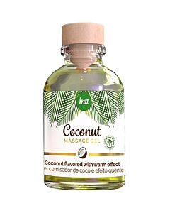 Intt Gel de Massagem Vegano de Coco com Efeito de Calor 30ml
