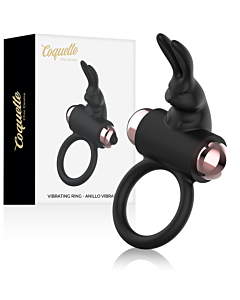 Coquette Chic Desire Anel Vibratório Preto/Dourado - Resistente, Poderoso e Submersível