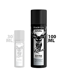 Buraco Negro Anal Relax - Lubrificante de Silicone para Dilatação Anal 100 ml