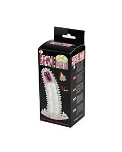 Baile Brave II Man Sensor Extension - Capa de pênis vibratória