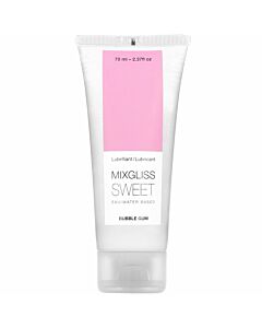 à base de água Mixgliss lubrificante com sabor 70 ml de goma