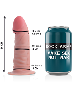 Dildo Realista Tiger Rockarmy | Dupla Densidade 14cm - SEO Otimizado