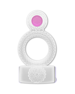 Amor casual - anel de prazer duplo transparente