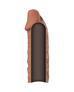 VirilXL - Extensão de Pênis de Silicone Líquido V5 Marrom