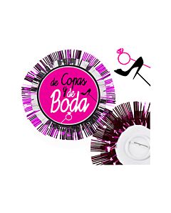 Pacote com 6 escarapelas chiques de copas e de casamento 14cm | Acessórios eróticos de qualidade