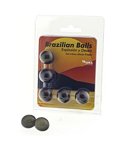 5 Bolas Brasileiras Explosão de Aromas Gel Excitante Efeito Fresh - Massagens Sensuais e Prazer Intenso