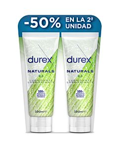 Durex Naturals Gel Lubrificante Íntimo 100% Natural - Prebióticos e pH Equilibrado