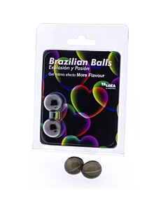 2 Bolas Brasileiras Explosão de Aromas Gel Excitante Efeito More Sabor | Produto Erótico - Aromatizado e Excitante