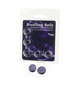 5 Bolas Brasileiras Explosão de Aromas Gel Excitante Efeito Elétrico Vibração - Descubra o Prazer Intenso!