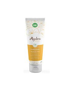 Intt hydra plus lubrificante vegano de coco 100 ml - Gel neutro à base de água com propriedades reparadoras e hidratantes de Centella Asiática e Ácido Hialurônico.