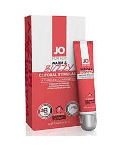 Estimulante clitorial de efeito calor - System Jo - quente e vibrante 10 ml