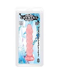 Plug anal Crystal Jellies - Rosa - Livre de ftalatos - 12 cm de comprimento!