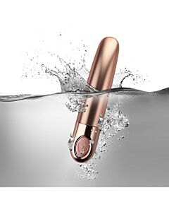 Elíptico metálico rosa escuro - vibrador ergonómico com 10 velocidades à prova de água!