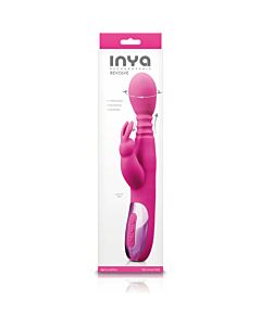 Inya Revolve - Vibrador Rotativo de Silicone Recarregável | Fúcsia | Estimulador de Clitóris
