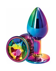 Ficha metálica multicolor pequena para jogo anal - traseiros.