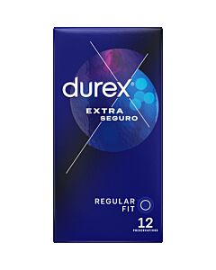 Preservativos Durex Extra Seguro 12 unidades: lubrificados e seguros