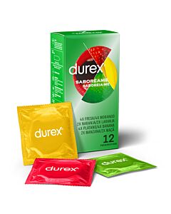 Preservativos Durex Saboreame: Pacote 12 unidades | Cores e sabores - SEO