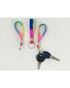 Chaveiro de silicone com bandeira LGBTQ - Acessório orgulhoso