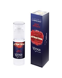 Lubrificante Efeito Calor Morango 50 ml - Comestível e sem açúcar