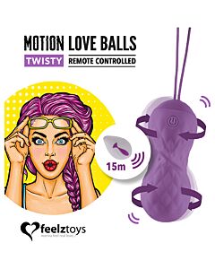 Bolas de amor Motion Feelztoys - Bolas de amor controladas remotamente com movimento giratório