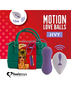 Bolas de Amor com Movimento Controlado por Controle Remoto | Feelztoys Jivy | Produto erótico