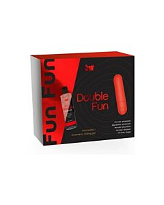 "Kit Bullet Vibrante e Gel Morango | Intt Double Fun"