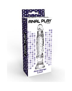Iniciador anal 12,5cm transparente - Brinquedos eróticos para iniciantes