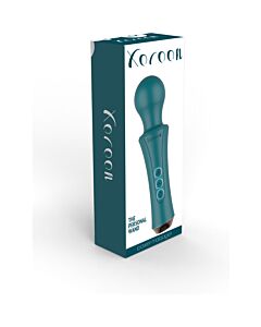 Varinha pessoal recarregável verde XOCOON - poderosa e leve com 10 padrões de vibração