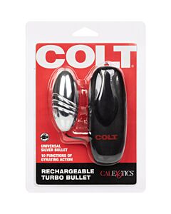 Bala vibradora recarregável Colt Turbo Bullet | 10 funções rotativas - Prazer intenso e duradouro