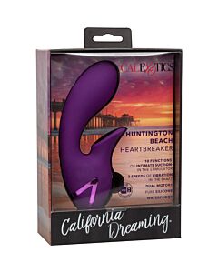 Vibrador Huntington Beach Heartbreaker California Dreaming | 10 funções de sucção clitóral e 3 velocidades de vibração