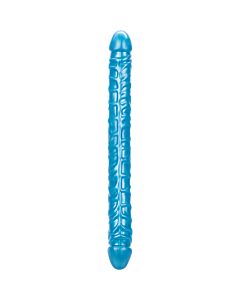 Consolador Size Queen Duplo Dong 17 Polegadas Azul - Envio Discreto!