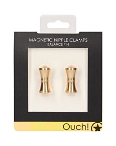 Grampos magnéticos para mamilos - Equilíbrio Pino - Ouro | Produto erótico