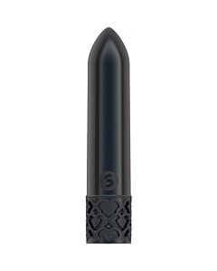Vibrador GLITZ recarregável ABS Bullet - Cinza metálico