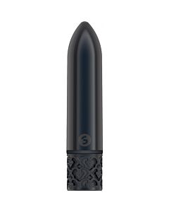 Vibrador Bala Recarregável Glamour - Bronze - Abs - Gunmetal - Sexo - Elegante