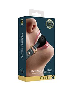 Mordaça de bola Ouch Halo - Verde | Jogo erótico BDSM de luxo