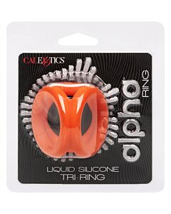 Alpha Liquid Silicone Tri-Ring - Anel de Silicone Líquido Triplo