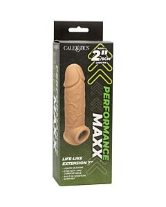 Extensão Realística de 7 polegadas - Capa de silicone realista com alça escrotal