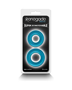 Renegado Erectus - Anéis Rebeldes Azuis - Silicone