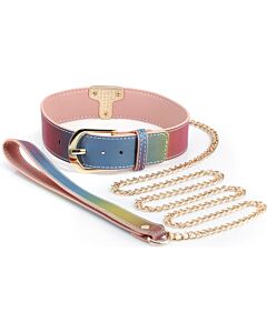 Coleira e Trela Spectra Bondage - Conjunto BDSM de alta qualidade