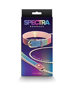 Coleira e Trela Spectra Bondage - Conjunto BDSM de alta qualidade