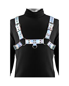 Cosmo Arnês Atreva-se - Arnês de Peito em Vinil com Ferragens em Ouro Rosa