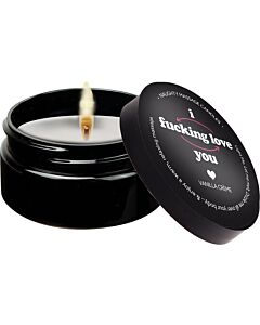Vela de massagem mini 56 gr i f*cking love you - Kama Sutra