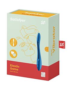 Satisfyer Elastic Game - Vibrador Multifuncional Azul Escuro